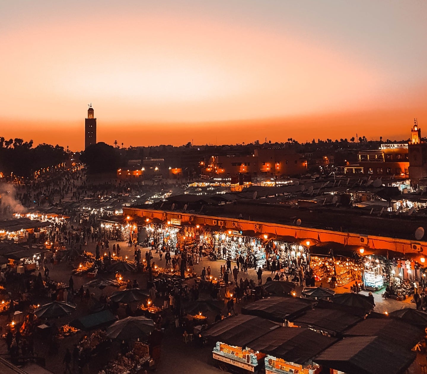 Marrakech jamaa Lafna by night