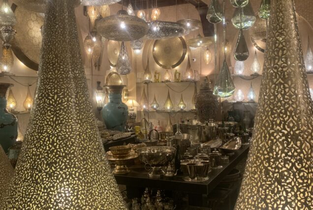 Lanterns designer at Marrakech souks