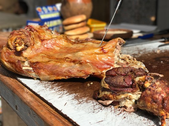 Machwi roasted lamb Medina of Marrakech